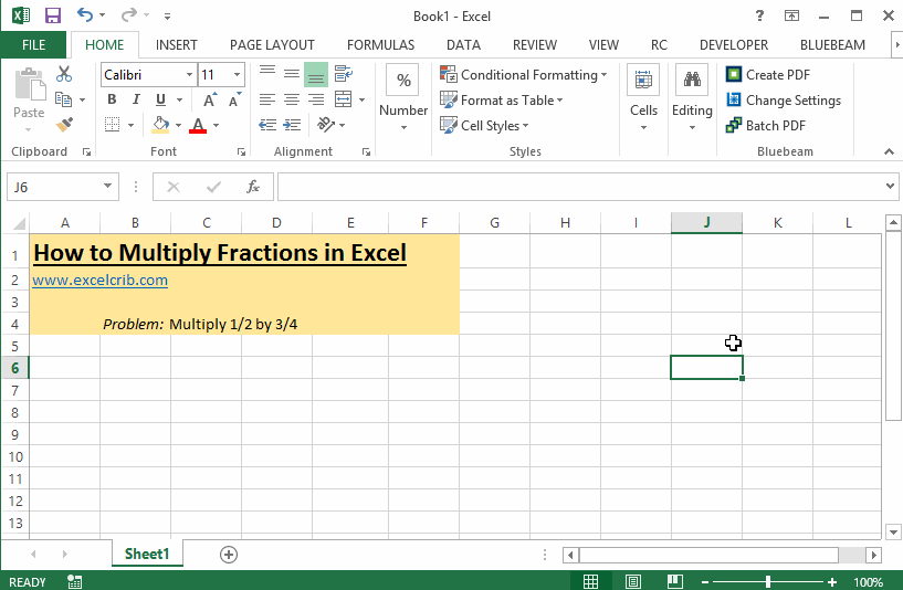 How to Multiply Fractions